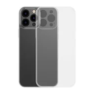 Etui i futerały do telefonów - Baseus Frosted Glass Case etui pokrowiec do iPhone 13 Pro sztywna obudowa z żelową ramką przezroczysty (ARWS000702) - miniaturka - grafika 1