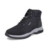 Półbuty męskie - Rieker Męskie buty sznurowane 30241, czarne, 41 EU, czarny, 41 EU - miniaturka - grafika 1