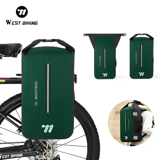 West Biking Rowerowa Torba Sakwa I Plecak 2w1 Kurierska Wodoodporna Tpu