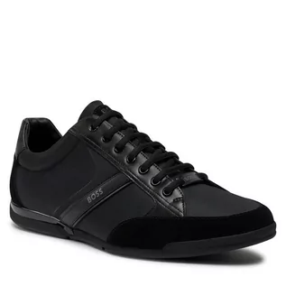 Półbuty męskie - Sneakersy Boss 50498265 10216105 01 Black 001 - grafika 1