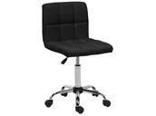 Fotele i krzesła ogrodowe - Beliani Krzesło biurowe regulowane czarne MARION - miniaturka - grafika 1