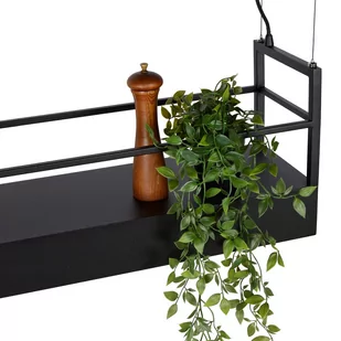Lucide Lampa wisząca Miravelle ze schowkiem 6-pkt. czarna - Lampy sufitowe - miniaturka - grafika 3