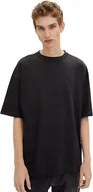 Koszulki męskie - TOM TAILOR CZARNY T-SHIRT MĘSKI Z OKRĄGŁYM DEKOLTEM BAWEŁNIANY M JYE - miniaturka - grafika 1