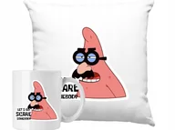 Gadżety dla niej i dla niego - ZESTAW PODUSZKA + KUBEK Spongebob Patryk Rozgwiazda Pomysł Na Prezent #12 - miniaturka - grafika 1