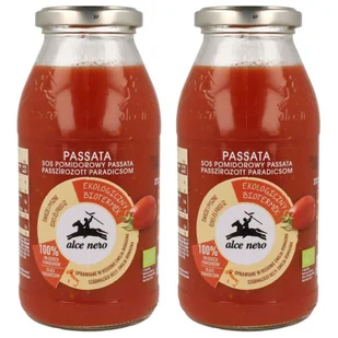 Alce Nero Passata sos pomidorowy 100% Zestaw 1 kg Bio - sos - Koncentraty warzywne, przeciery - miniaturka - grafika 1