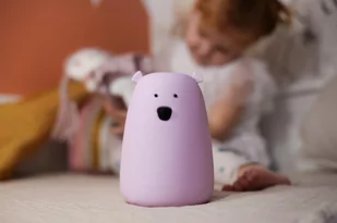 Miś Duży Lampka Silikonowa Kolor Lawendowy - Łamigłówki - miniaturka - grafika 2