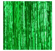 Balony i akcesoria - Kurtyna Zasłona Tło Zielina Błyszcząca 100X200Cm - miniaturka - grafika 1