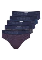 Majtki męskie - Slipy Ozone Henderson 5-pak granatowy, niebieski, czerwony, beżowy L - miniaturka - grafika 1