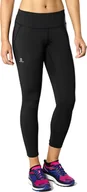 Spodnie sportowe damskie - Legginsy damskie Salomon  Agile Long Tight W Black S - miniaturka - grafika 1