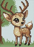 Zabawki kreatywne - Diamentowa mozaika bez ramy - Renifer 15x20cm - miniaturka - grafika 1
