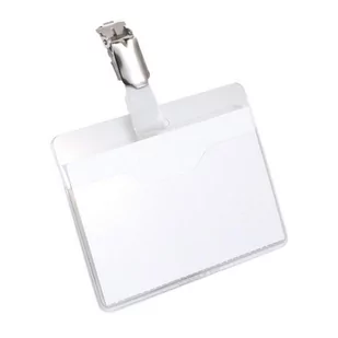 Identyfikator DURABLE 60x90mm z klipem otwarty transparentny 810619 25szt. - Identyfikatory - miniaturka - grafika 1