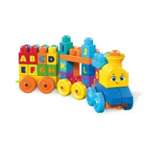 Fisher Price Mega Bloks Muzyczny Pociąg ABC FWK22 - Klocki - miniaturka - grafika 2