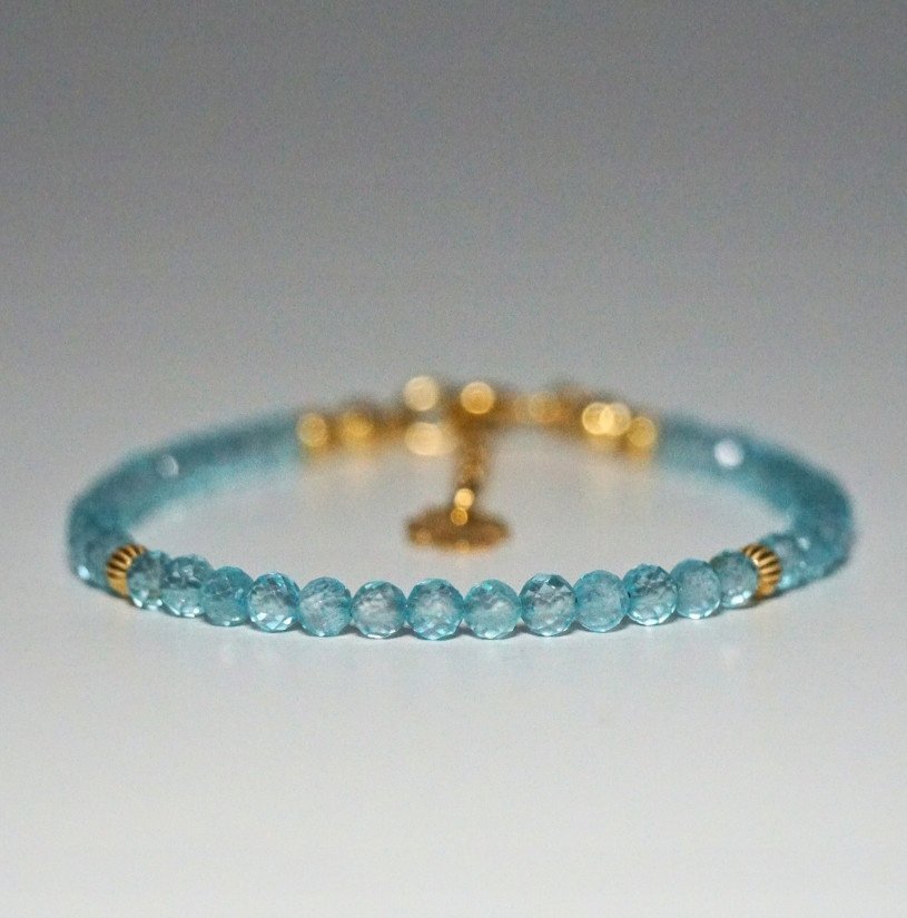Bransoletka Szczęścia Topaz 3mm - Crystals Break 2 rozmiary