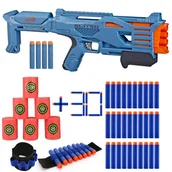 Zabawki militarne - Nerf Elite 2.0 Tetrad QS-4 F5026 + Piankowe Cele + 30 Strzałek + Opaska na 8 strzałek - miniaturka - grafika 1