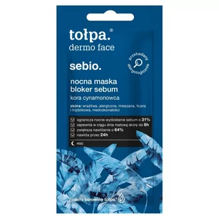 Tołpa DERMO FACE SEBIO. NOCNA MASKA BLOKER SEBUM 8ML - Maseczki do twarzy - miniaturka - grafika 1