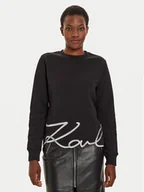 Bluzy damskie - KARL LAGERFELD Bluza 245W1815 Czarny Regular Fit - miniaturka - grafika 1