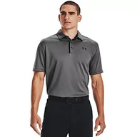 Koszulki męskie - Under Armour Męska koszulka polo, oddychająca koszulka polo, wygodna i z krótkim rękawem o luźnym kroju czarny czarny (grafitowy) XXL - miniaturka - grafika 1