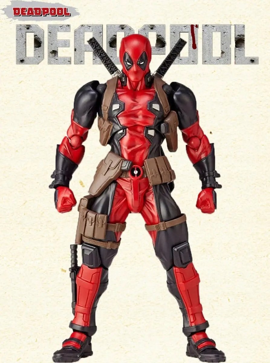 Figurka ruchoma DeadPool 15cm zestaw akcesoria ruchoma figurka z bronią i d