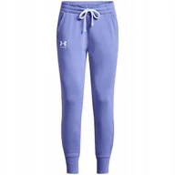 Spodnie damskie - Spodnie damskie Under Armour Rival Fleece fioletowe 1356416 495 L - miniaturka - grafika 1
