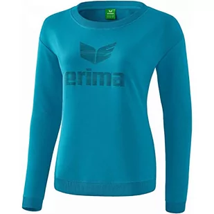 Erima Essential damska bluza z kapturem niebieski Oriental Blue/C 34 2071924 - Bluzy damskie - miniaturka - grafika 1