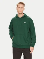 Bluzy męskie - New Balance Bluza Small Logo MT41508 Zielony Regular Fit - miniaturka - grafika 1