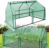 Szklarnie ogrodowe - Szklarnia VA-Cerulean Szklarnia 180x90x90cm Szklarnia do pomidorów do użytku na zewnątrz Zestaw szklarni do pomidorów z drzwiami do uprawy roślin ogrodowych, zielony - miniaturka - grafika 1