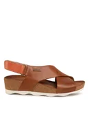 Sandały damskie - Pikolinos Sandały W9E-0912 Brązowy - miniaturka - grafika 1