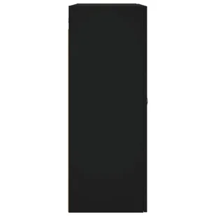 Wiszące szafki, 2 szt., czarne, materiał drewnopochodny Lumarko! - Szafki do salonu - miniaturka - grafika 8