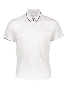 Asics Funkcyjna koszulka polo w kolorze białym - Koszulki sportowe męskie - miniaturka - grafika 1