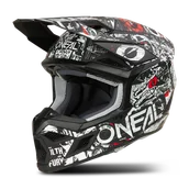 Kaski motocyklowe - Kask Cross O'Neal 3SRS Czarny/Złamany BiałyXS - miniaturka - grafika 1