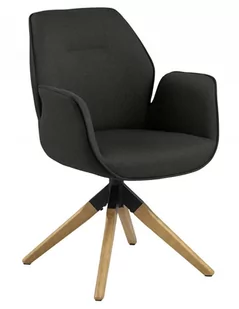 D2.Design Krzesło obrotowe Aura dark grey auto re turn 218602 - Krzesła - miniaturka - grafika 1