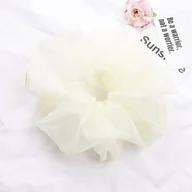 Ozdoby do włosów - Gumka do włosów frotka tiulowa XXL 20 cm GUM31K - miniaturka - grafika 1