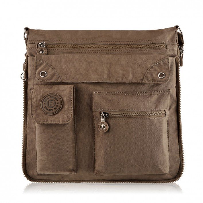 Torba Listonoszka Na Ramię Raportówka Brązowa Sp-05-Br