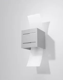 Sollux Lighting Kinkiet LORETO szary SL.0202 - Lampy ścienne - miniaturka - grafika 2