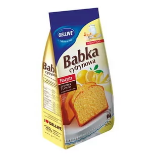 GELLWE GELLWE BABKA CYTRYNOWA ZE SKÓRKĄ CYTRYNY 375G zakupy dla domu i biura 16388605 - Dania w proszku - miniaturka - grafika 1