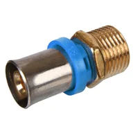 Łączniki, trójniki, kształtki - Złączka prosta GZ1/2" x 16 mm SIGMA" - miniaturka - grafika 1