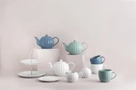Cukiernice - PK-Zestaw cukiernica + mlecznik biały Luxe - miniaturka - grafika 1