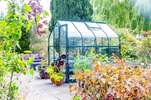 VITAVIA szklarnia ogrodowa ORION 5000, zielona (1,93 m x 2,57 m) + baza - Szklarnie ogrodowe - miniaturka - grafika 10