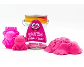 Masy plastyczne - EPEE Ultra Piasek - puszka 150g różowy + foremka 3D krówka - miniaturka - grafika 1