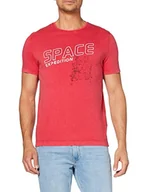 Koszulki męskie - camel active Koszulka męska, Czerwony (czerwony rdzeń 44)., L - miniaturka - grafika 1