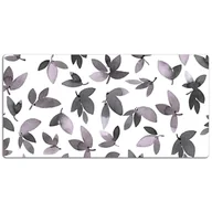Podkładki na biurko - Podkładka na całe biurko Szare listki 120x60 cm - miniaturka - grafika 1