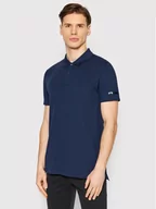 Koszulki męskie - Jones Jack PREMIUM Polo Blacommute 12204842 Granatowy Regular Fit - miniaturka - grafika 1