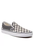 Buty dla chłopców - Vans Classic Slip-On (Checkerboard) pewter/true whi buty letnie męskie - 40EUR 89862872 - miniaturka - grafika 1