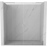 Ścianki i drzwi prysznicowe - Mexen Exo drzwi prysznicowe podwójne rozsuwane 180 cm, transparent, chrom - 8152-180-000-01-00 - miniaturka - grafika 1