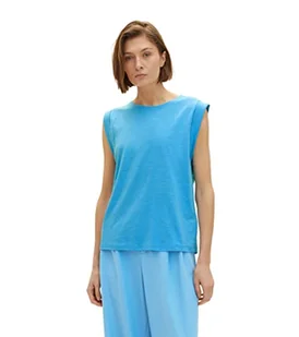 TOM TAILOR Damski 1036779 Top, 21184-Soft Cloud Blue, XXS, 21184 - Soft Cloud Blue, XXS - Koszulki i topy damskie - miniaturka - grafika 1