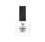 Lakiery do paznokci - Golden Rose Matte Top Coat matowy utwardzacz do paznokci 10,5ml - miniaturka - grafika 1