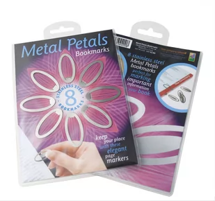 Metal Petals Boomkarks zestaw 8 metalowych zakładek - Zakładki do książek - miniaturka - grafika 1