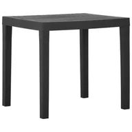 Stoły ogrodowe - vidaXL Lumarko Stolik ogrodowy, szary, 79 x 65 x 72 cm, plastikowy! 315843 - miniaturka - grafika 1