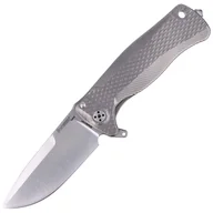 Noże - Nóż składany LionSTEEL SR22 Grey Titanium, Satin Sleipner by Molletta (SR22 G) - miniaturka - grafika 1