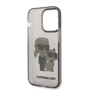 Karl Lagerfeld Etui KLHCP14XHNKCTGK do iPhone 14 Pro Max 6,7" hardcase Gliter Karl&Choupette czarny/black - Etui i futerały do telefonów - miniaturka - grafika 7